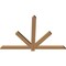 Ekena Millwork Kennewick Timber Gable Bracket, Western Red Cedar, 60"W x 40"H x 1 1/2"D x 3 1/2"F, 16/12 Pitch GBW060X40X0204KEN00SWR - alternate 4